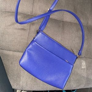 Blue crossbody bag